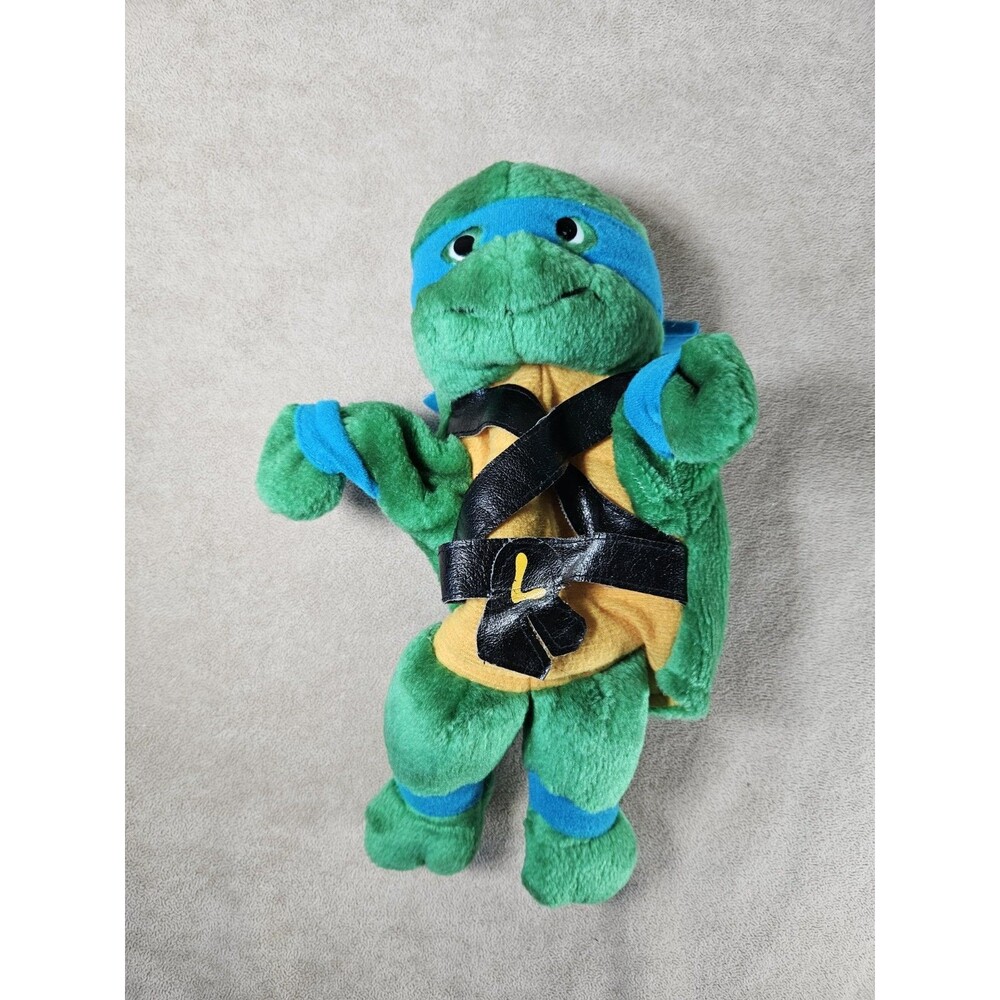 Vintage Teenage Mutant Ninja Turtles TMNT Leonardo Hand Puppet Kidworks